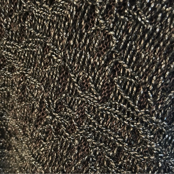 Eileen Fisher Wrapped Sparkle Jacquard Sweater.  Size Small. - Picture 7 of 11